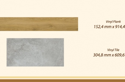 pilihan ukuran latai vinyl plank tile